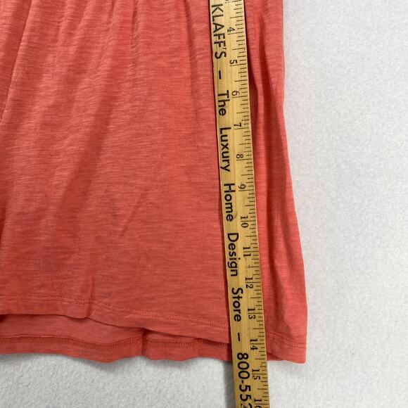 EILEEN FISHER GARNET HILLL Shorts L Sleepwear Pima Cotton PJ Lounge Salmon Pink - Picture 9 of 10